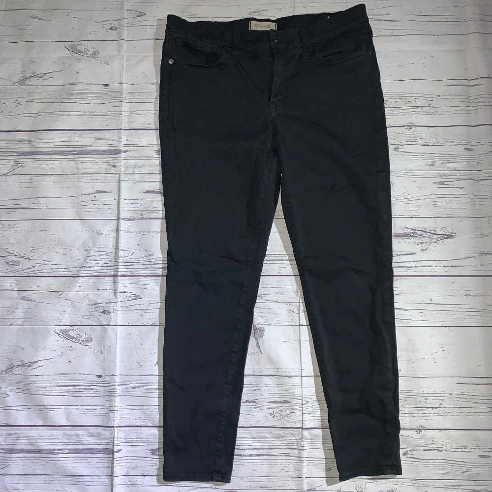 MADEWELL 9" High Riser Skinny Skinny Black Jean 32